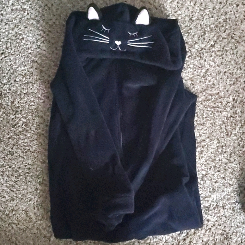 Black Hooded Cat Onesie